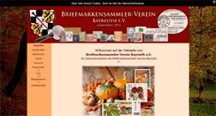 Desktop Screenshot of briefmarkensammler-bayreuth.de